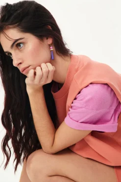 Boucles D'Oreilles Orielle Figue/Santal