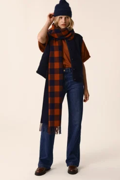 Echarpe Paula Ecureuil/Marine