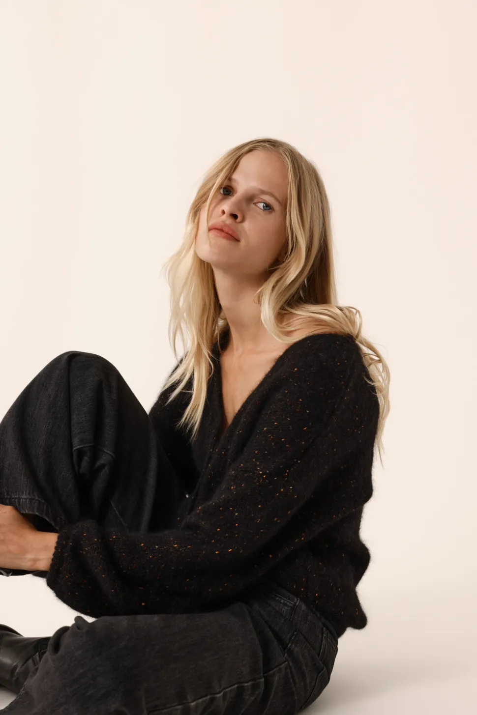 Gilet Celestin Boutonne Noir