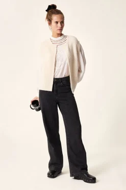 Gilet sans manches Achille Ecru