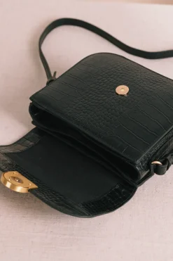 Sac Lenny croco Noir