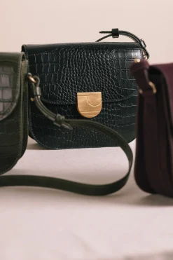 Sac Lenny croco Noir