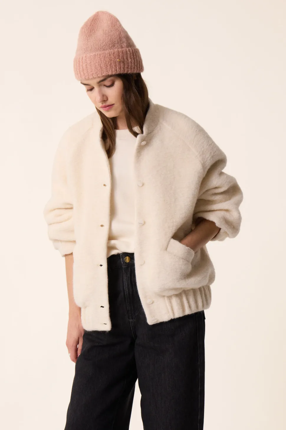 Veste maille Hildou Creme