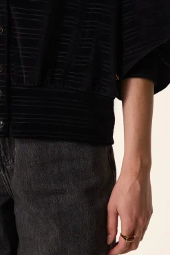 Veste maille Zoraya Noir