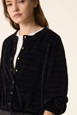 Veste maille Zoraya Noir